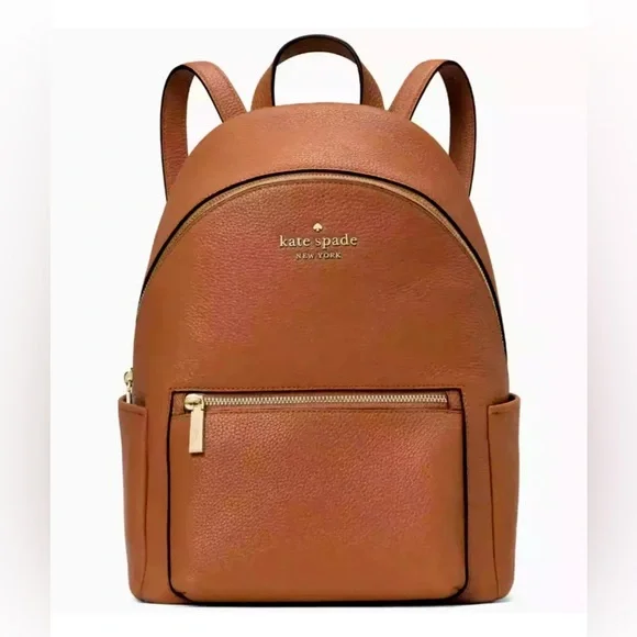 Kate Spade gingerbread Leila Dome Backpack. NWT Kate Spade - Brandclub - Kate Spade Leila Pebbled Leather  main image 3
